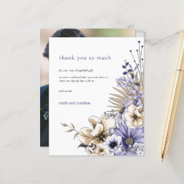 Foto de Orçamento Florals Lilac Weding Obrigado