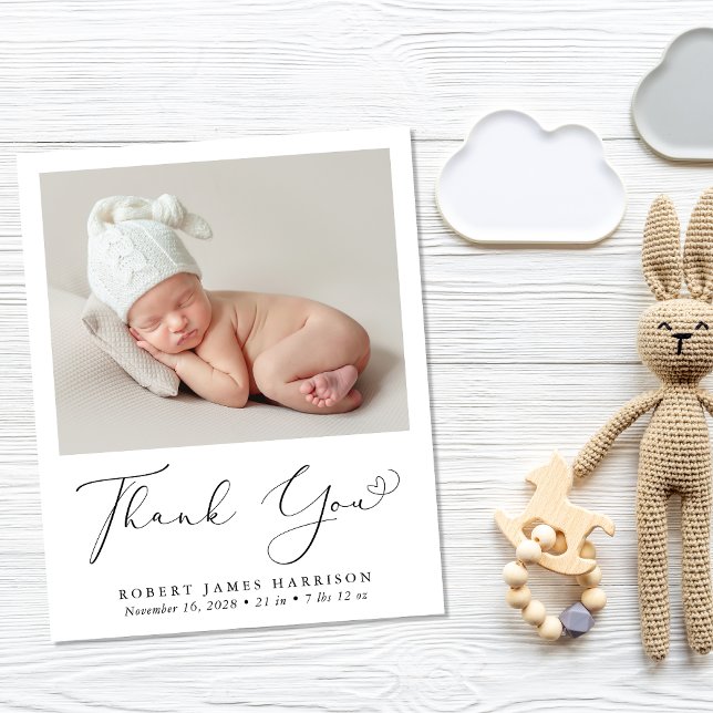 Foto de Orçamento Obrigado Anúncio de Nascimento (A beautiful and unique way to thank family and friends and introduce them to your precious baby)