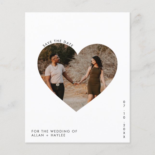 Foto de Orçamento Salvar o Folheto de Data (Frente)