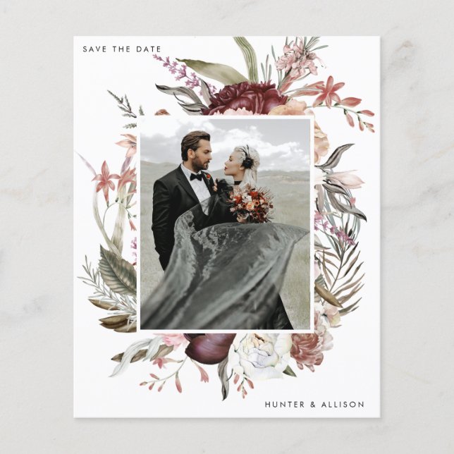 Foto de Orçamento Salvar o Folheto de Data (Frente)