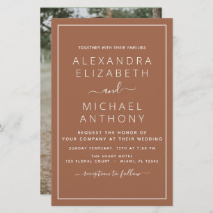 Foto de Orçamento Terracotta Boho Simples