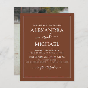 Foto de Orçamento Terracotta Boho Simples