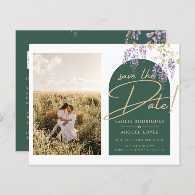 Foto de Orçamento Wisteria Casamento Dave Dates (Frente/Verso)