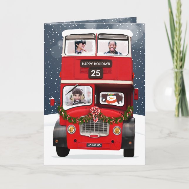 Foto de placa de Cartões de natal divertida no car (Frente)