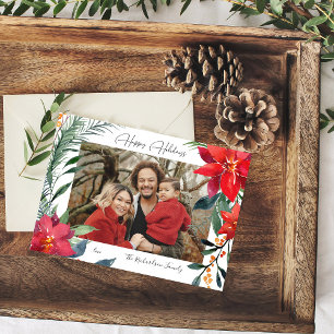 Foto de Poinsettia de Feriados Felizes