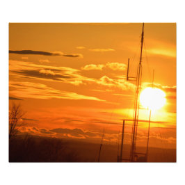 FOTO DE PÔR DO SOL NO RESERVATÓRIO CHRISTIAN HILL