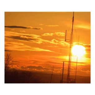 FOTO DE PÔR DO SOL NO RESERVATÓRIO CHRISTIAN HILL