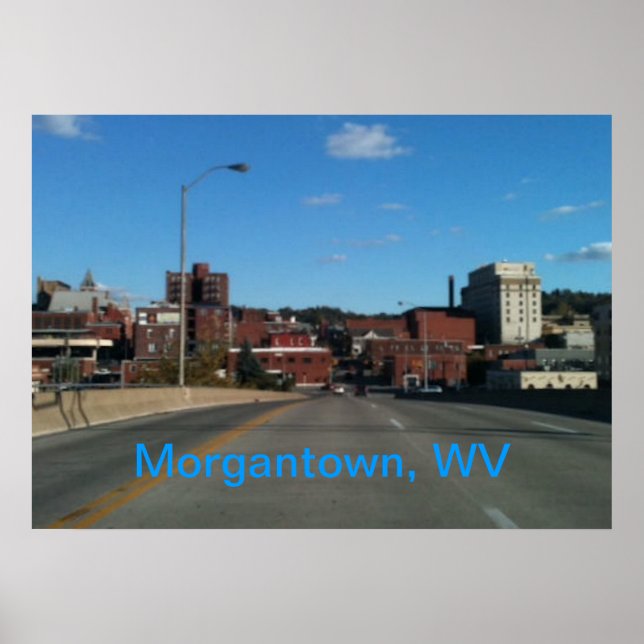 Foto de posters do horizonte Morgantown WV (Frente)