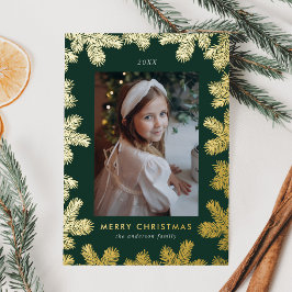 Foto de quadro de pino verde e Dourado legante