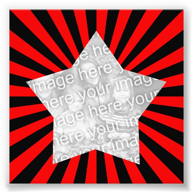 Foto de quadro vermelho e preto do Starburst (Frente)