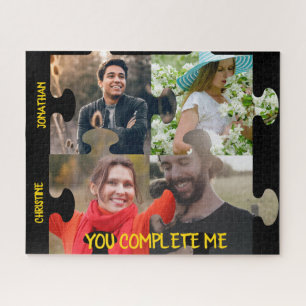 Foto de quebra-cabeça personalizada Você me comple