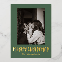 Foto de Solteiro Vertical Verde de Natal Simples D