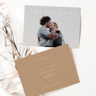 Foto de Taupe Pálida Moderna Salva a Data