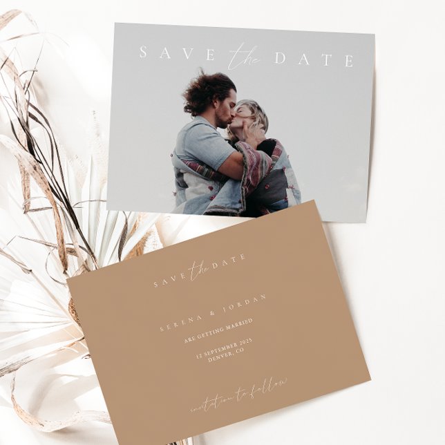 Foto de Taupe Pálida Moderna Salva a Data (Criador carregado)