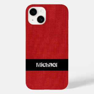 Foto de Textura de Linen Vermelho com Nome Persona