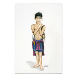 Foto de um garoto cambojano por Vannak Anan Prum