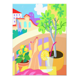 foto de verão, pés femininos com pedicura