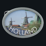 Foto de Windmills Holandesas Tradicional Verde<br><div class="desc">Quando você está de férias ou férias na Holanda, visite as famosas moinhos de madeira do museu ao ar livre de Zaanse Schans. Estes são moinhos de vento originais que funcionam na Era Ouro da Holanda. A região de Zaan tem o seu nome a partir do rio Zaan, um rio...</div>