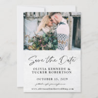 Foto de Wood Rustic Salvar o Convite de Data