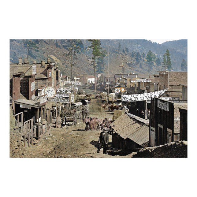 Foto DEADWOOD como visto por Wild Bill Hickok 1876 (Frente)