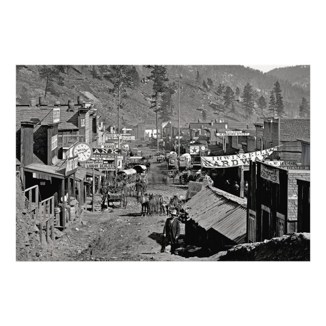 Foto DEADWOOD, S Dakota - Wild West Mining Town 1876 (Frente)