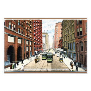 Foto Dearborn Street, Chicago, Illinois 1911