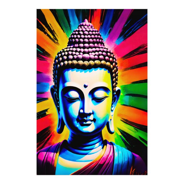 Foto Decoração de Neon de Buda (Frente)