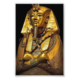 Foto Decoração de Parede em Arte Egípcia Faraó Dourado