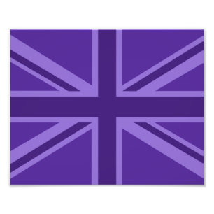 Foto Decoração roxa de Union Jack do acento