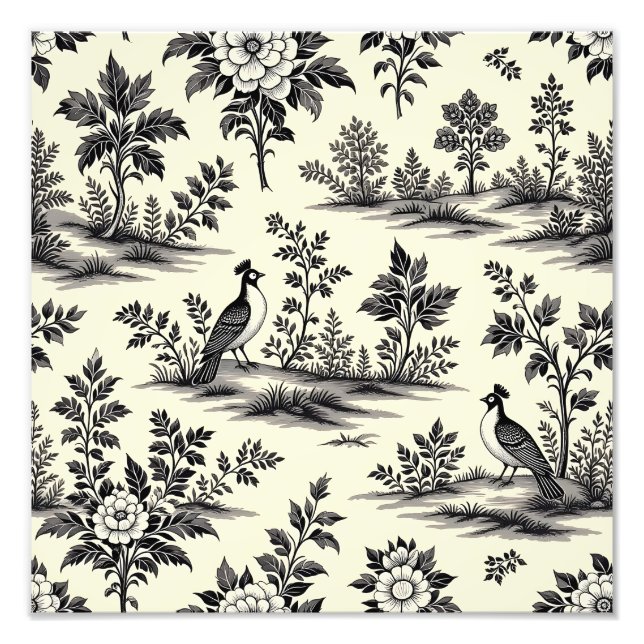 Foto Decorative French toile pattern (Frente)