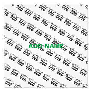 FOTO DEDICADO A DEUS TEXTO NEGRO PERSONALIZÁVEL LEGAL