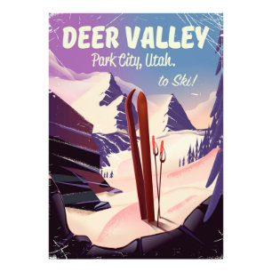 Foto Deer Valley, Park City, Utá, cartaz do viagem do