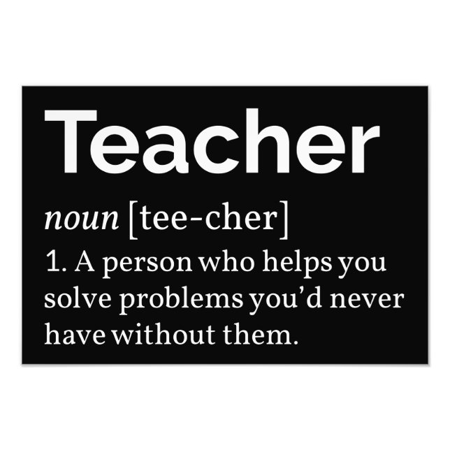 Foto Definição de professor (Frente)