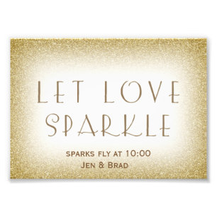 Foto Deixe o amor brilhar - o faísca dourado se manda