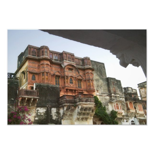 Foto Dentro do Castelo Real de Ghanerao, Rajasthan, Índ (Frente)