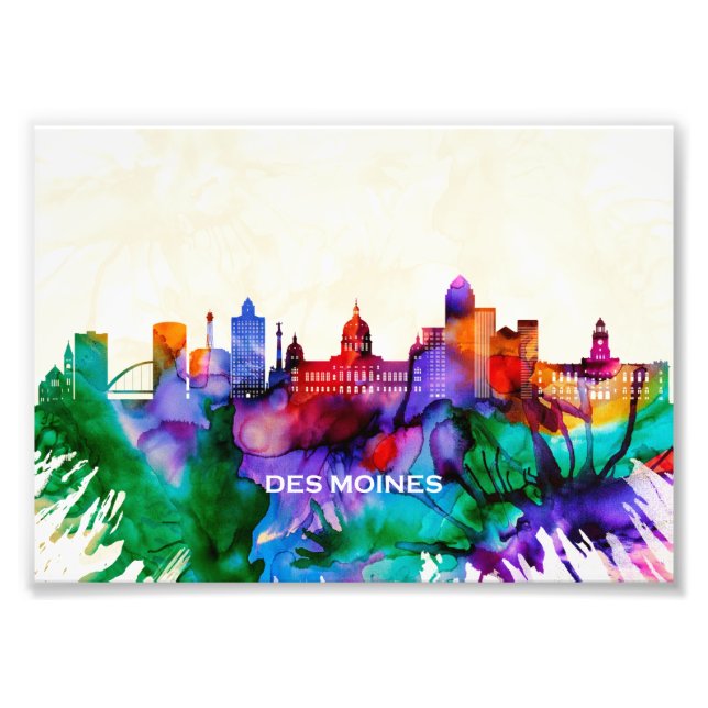 Foto Des Moines Skyline (Frente)