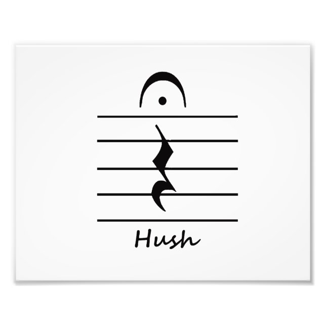 Foto Descanso de Notação de Música com Hush (Frente)