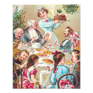 Foto Desejamos a todos um Feliz Natal - Cartão Antigo