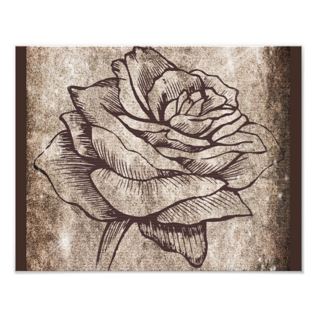 Foto Desenho a Tinta Rosa (Frente)