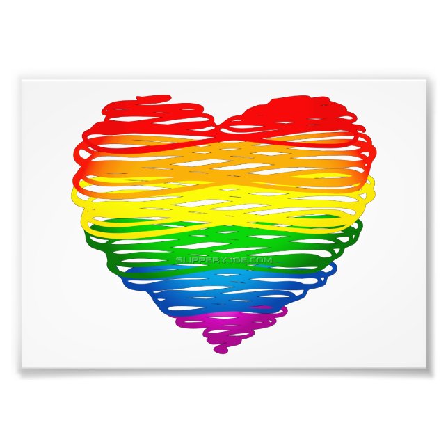 Foto Desenho de forma cardíaca do orgulho de SlipperyJo (Frente)