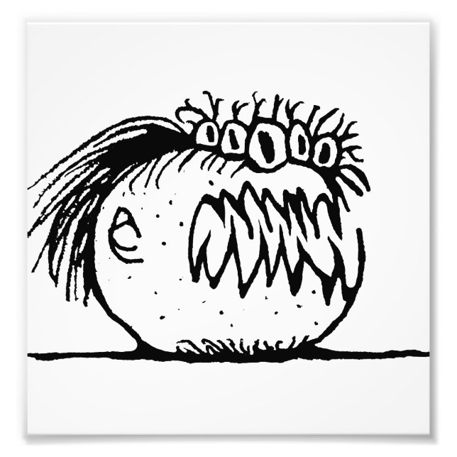 Foto Desenho de monstro fantasma feio (Frente)