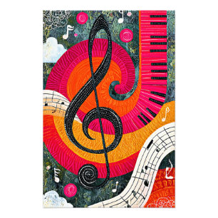 Foto Desenho Musical Abstrato