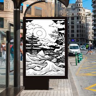 Foto desenho TIK da linha costeira lunar