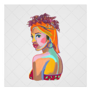 Foto Design Abstrato De Bela Arte Menina Colorida