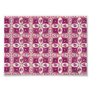 Foto Design cor-de-rosa 2 do azulejo - corações