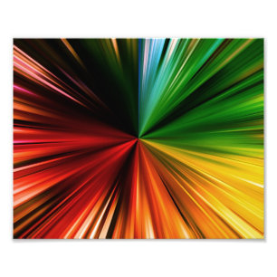 Foto Design de Arte Digital Abstrato do Rainbow Burst C
