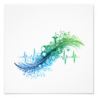 Design de Batimento Cardíaco Abstrato Médico Moder