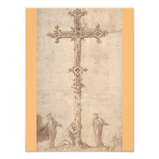 Foto Design de Crucifix com a Virgem Maria (Frente)