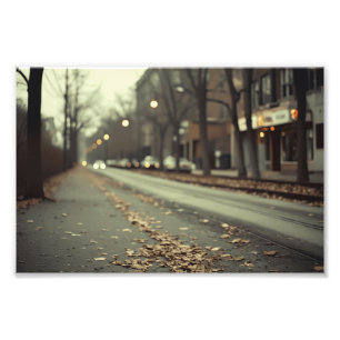 Foto Design de estrada do centro de outono
