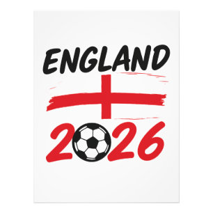 Foto Design de Fã de Futebol Inglaterra 2026, Cruz e Bo